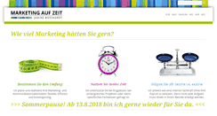 Desktop Screenshot of marketingaufzeit.ch