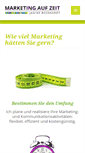 Mobile Screenshot of marketingaufzeit.ch