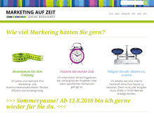 Tablet Screenshot of marketingaufzeit.ch